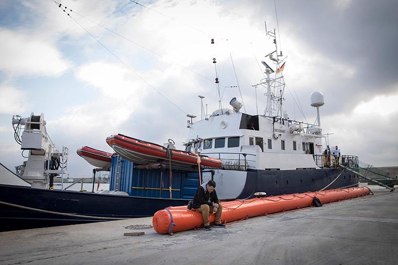 German migrant rescue ship renamed after Syrian Kurdish toddler Alan Kurdi. (Photo: AFP/Jaime Reina)